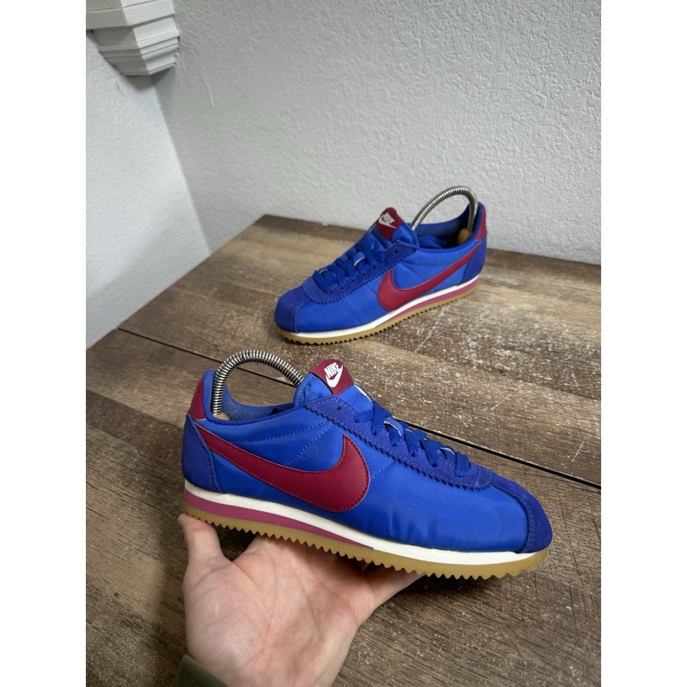 SAMPLE Nike Classic‎ Cortez Sneakers Retro shoes - Women's Size US 7 Rare Blue